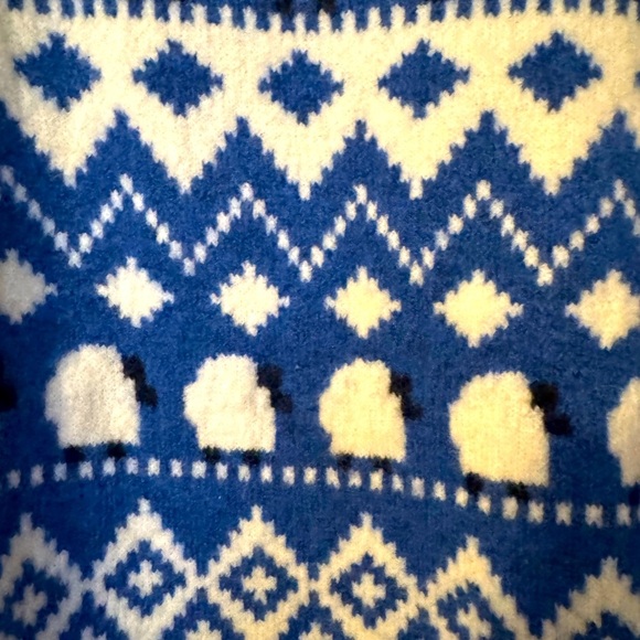 H&M Jacquard Knit Fair Isle Sheep Size Small Sweater - Picture 6 of 6